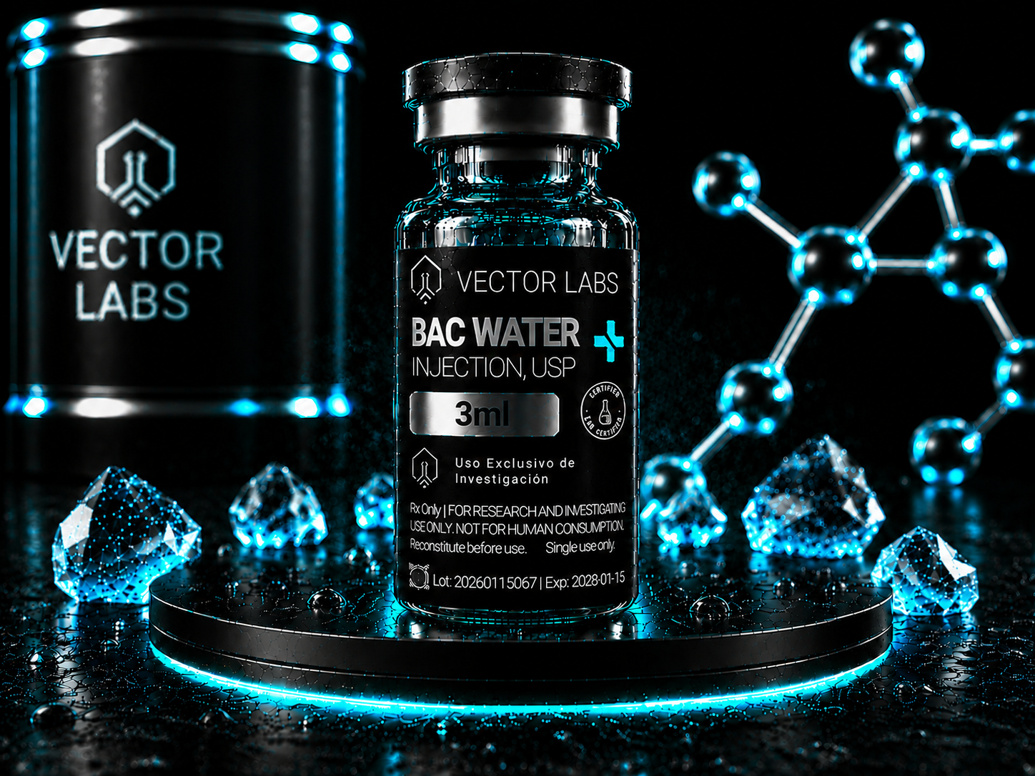 BAC Water 3ml Vector Labs Medellín