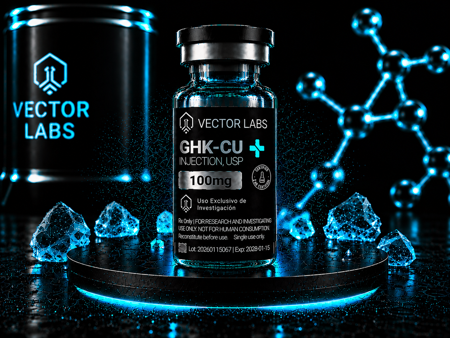 GHK-Cu 100mg Vector Labs Medellín